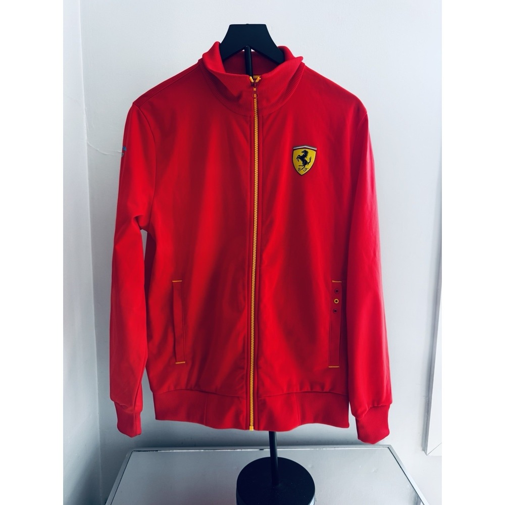 Puma Ferrari Scuderia‎ Alonso Track Jacket Mens M Red Full Zip Motorsport Racing